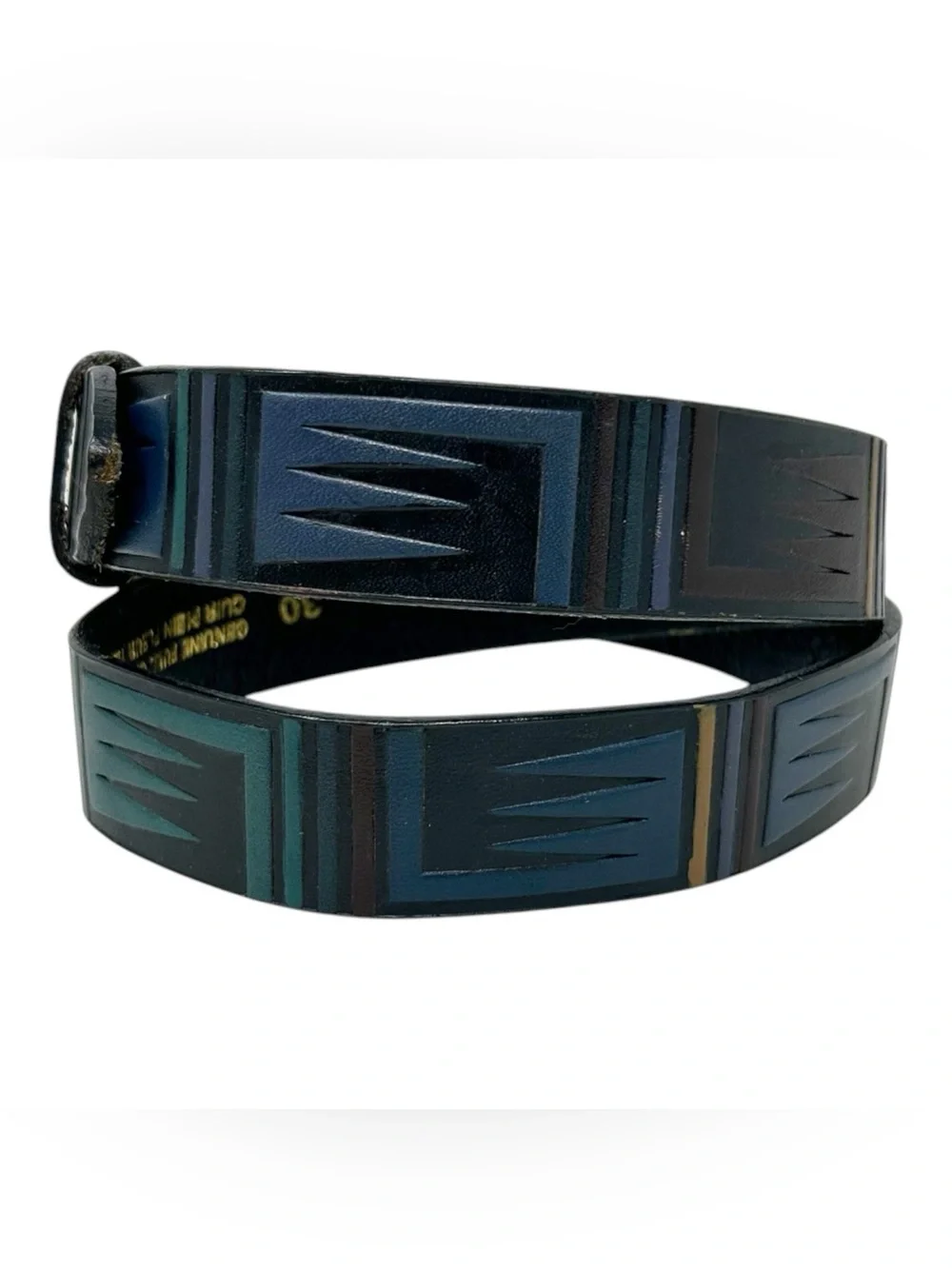California Hand Painted Leather Belt